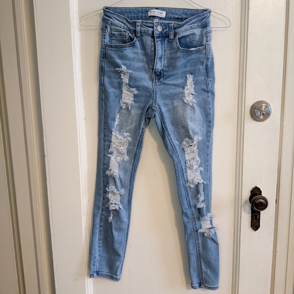 🌲Wax & Jean Women's Distressed jeans Sz 3/26 - Picture 6 of 10